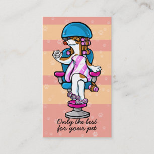 Dog Grooming Business Salon Groomer Marketing_pnk Card