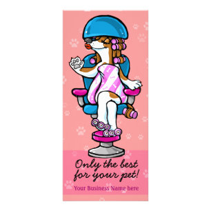 Dog Grooming Business Service promo advertising Rack Card