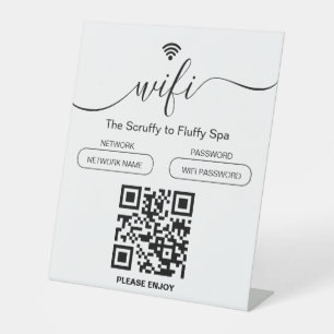 Dog Grooming Business Sign Free WiFi Pedestal Sign