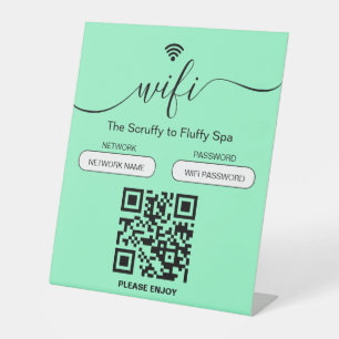 Dog Grooming Business Sign Free WiFi Pedestal Sign