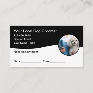 Dog Grooming Customer Appointment Cards