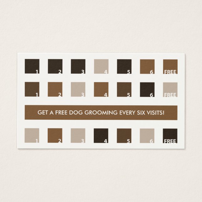 DOG GROOMING customer appreciation (mod squares) (Front)