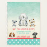 Dog Grooming Dog Spa Appointment book Planner<br><div class="desc">Must Love Dogs Collection
Dog Grooming service appointment book
featuring the curtest little pups
Personalise to your needs</div>
