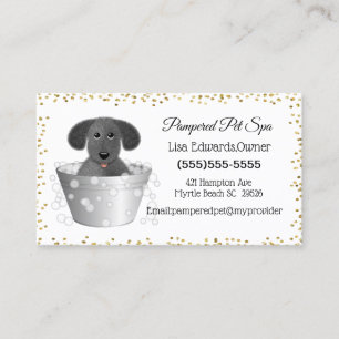 Dog Grooming Dog Spa Appointment Card