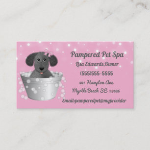 Dog Grooming Dog Spa Appointment Card