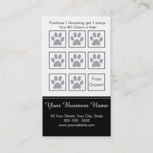Dog Grooming Loyalty Card - Personalizable