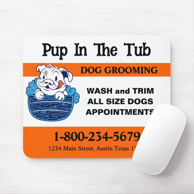 Dog Grooming Mouse Pad (With Mouse)