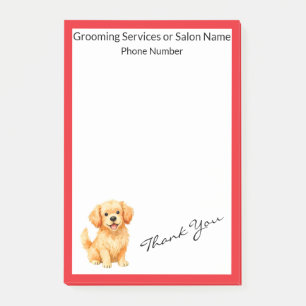 Dog Grooming Personalized Luxury Modern Collection Post-it Notes