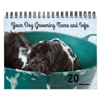 Dog Grooming Pet Store Company Calendar