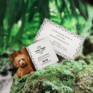 Dog Grooming Photo Logo Social Media Business Card