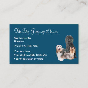 Dog Grooming Professional Groomer Business Card