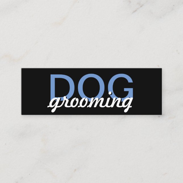 dog grooming punch card (Front)
