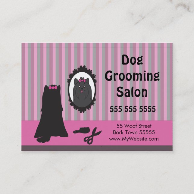 Dog Grooming Referral Card - Personalizable (Front)