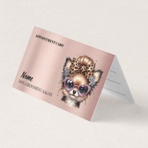 Dog grooming salon Appointment Business Card