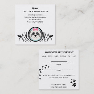 Dog grooming Salon Appointment Business Card