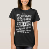 Dog Grooming Salon Manager T-Shirt (Front)