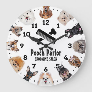 Dog Grooming Salon-Pet Groomer-Personalized Clock