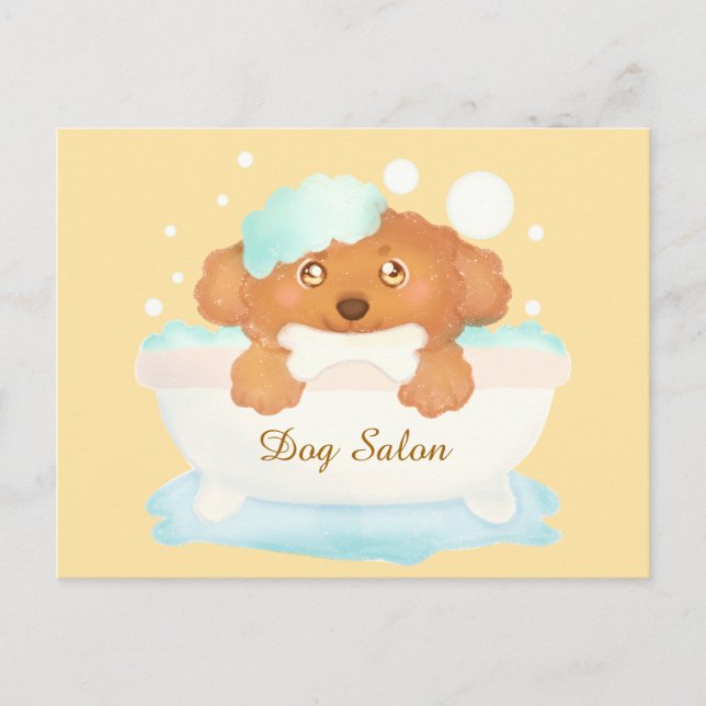 Dog Grooming Salon Postcard (Front)