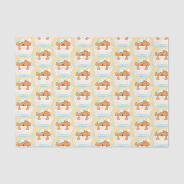 Dog Grooming Salon Tissue Paper (Front)