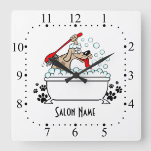 Dog grooming Wall Clock