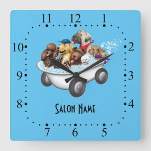 Dog grooming Wall Clock