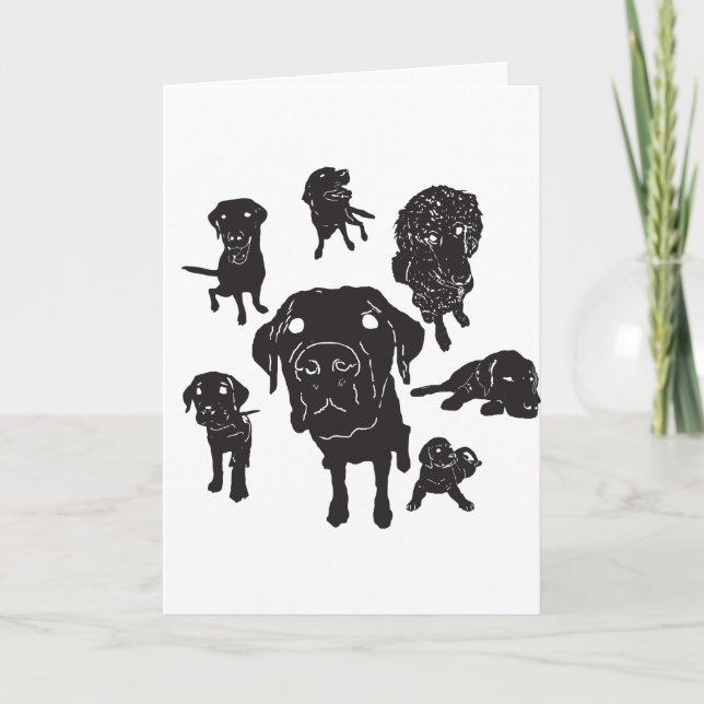 Dog Guides Card w/Custom Message! (Front)