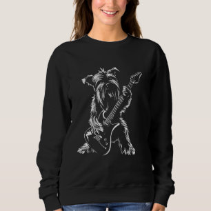 Dog Guitarist Guitar - Goldendoodle Dad Mum Sweatshirt