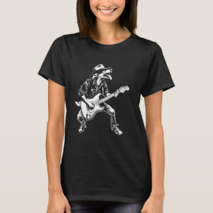 Dog Guitarist Guitar - Texas Heeler Dad Mum T-Shirt