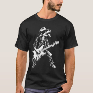 Dog Guitarist Guitar - Texas Heeler Dad Mum T-Shirt