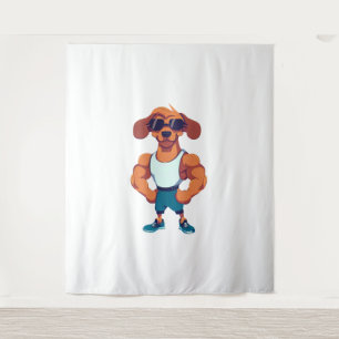 Dog Gym Tapestry