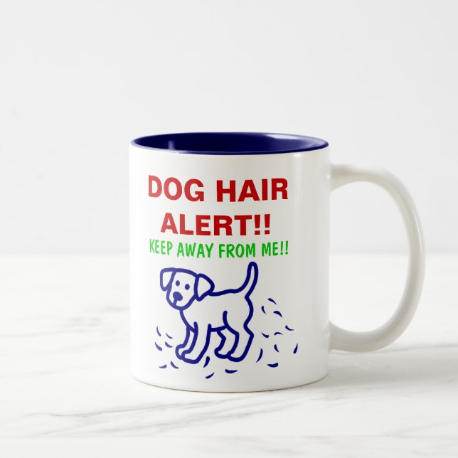 DOG HAIR ALERT -- Labrador Two-Tone Coffee Mug (Right)