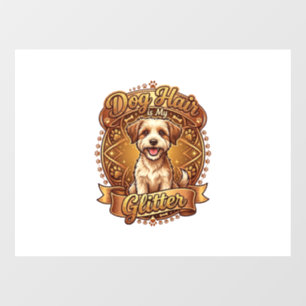 Dog Hair Is Glitter Fluffy Gold Ribbon_1