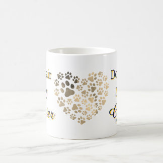 Dog Hair Is My Glitter Heart Paws Coffee Mug