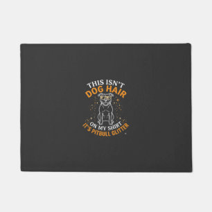 Dog Hair Pitbull Glitter Wearing Sunglasses Stars Doormat