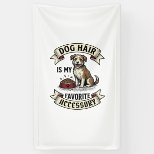 Dog Hair Shirt Vintage Engraving Funny Dog Lover D Banner