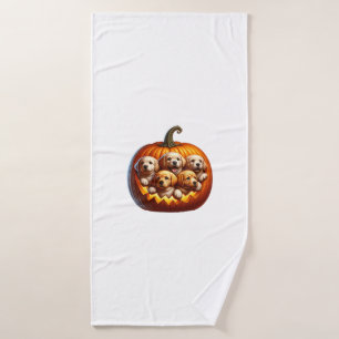 Dog Halloween Bath Towel
