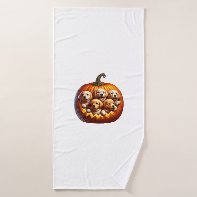 Dog Halloween Bath Towel (Bath Towel)