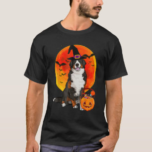 Dog Halloween Bernese Mountain Dog Jack O Lantern T-Shirt