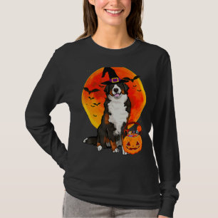 Dog Halloween Bernese Mountain Dog Jack O Lantern T-Shirt