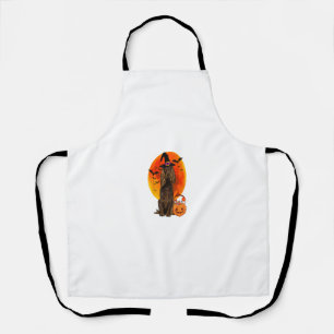 Dog Halloween Boykin Spaniel Jack O Lantern Pumpki Apron
