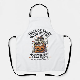 Dog Halloween Candy Night Apron