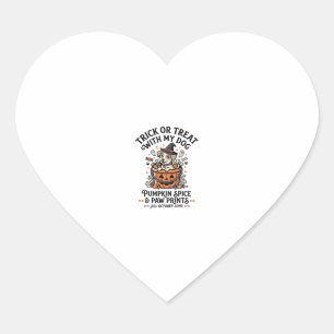 Dog Halloween Candy Night Heart Sticker