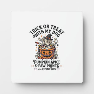 Dog Halloween Candy Night Plaque