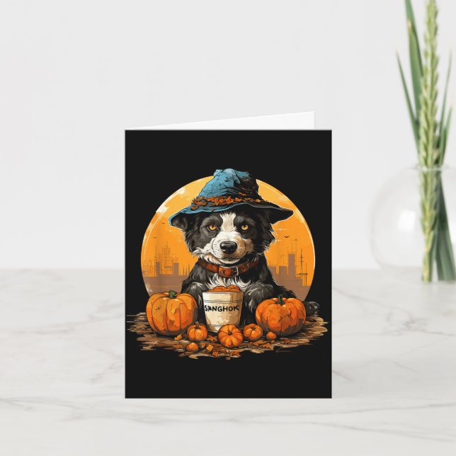 Dog halloween  card (Front)