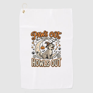 Dog Halloween Howl Party Golf Towel
