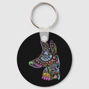 Dog Halloween Mexican - Colourful Costume Dog Key Ring