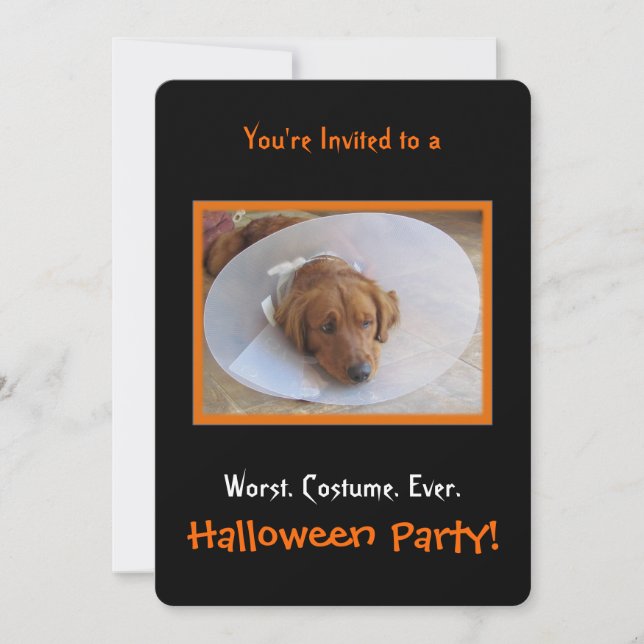 Dog Halloween Party Invitation (Front)