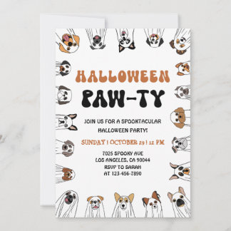 Dog Halloween Party Invite Dog Costume Parade