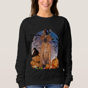 Dog Halloween Rhodesian Ridgeback Jack O Lantern P Sweatshirt