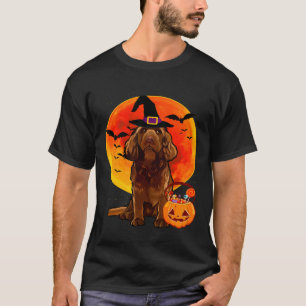 Dog Halloween Sussex Spaniel Jack O Lantern Pumpki T-Shirt